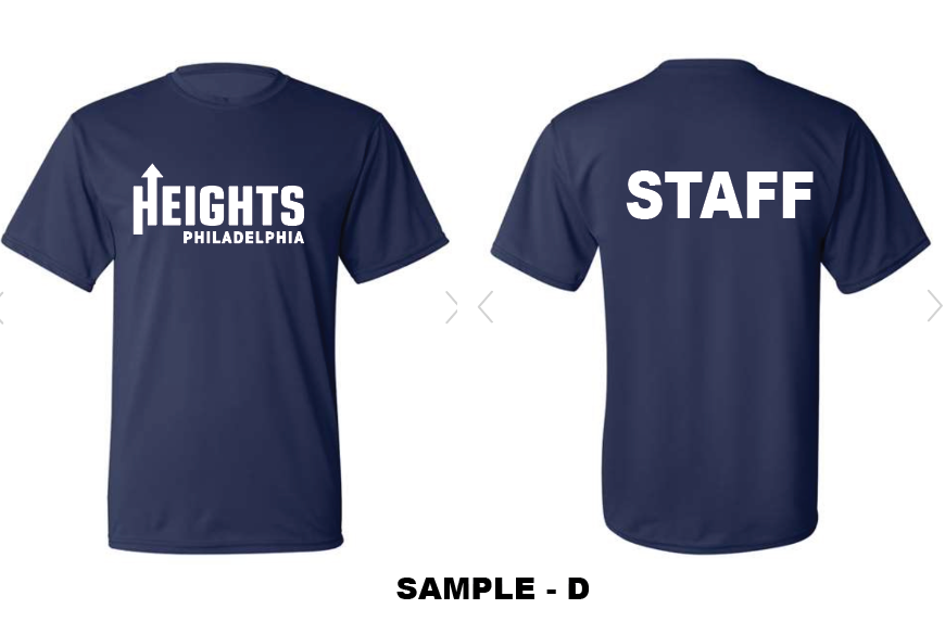 Heights - Blue and Orange Shirts - NEW STAFF Shirts
